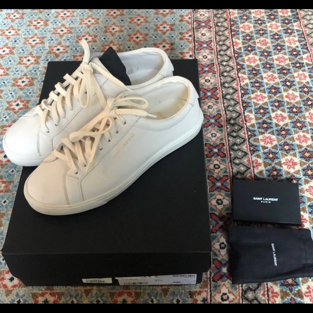 All white saint Laurent Andy’s